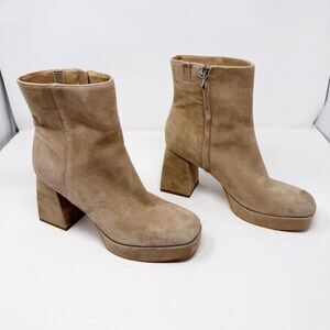 Dolce Vita Platform Suede Chunky Heeled Boots Size 9.5